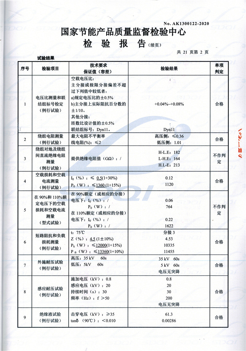 高低压试验报告-S11-1250佳县佳县佳县油浸式变压器-2.jpg